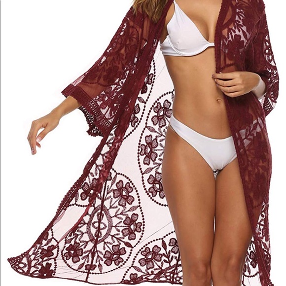 Boho Chic Lace, “ Lindsay “ Coverup ❤️✌️ - Picture 7 of 8